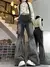 Imagen de Black High Waist Women Jeans Hip-hop Style Fashion Vintage Streetwear Y2K Wide Leg Jeans 2024 Female Trouser Baggy Denim Pants