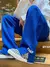 Men Trousers with And Without Velvet Warm Pants High Street Sports Sweatpants Men's Fall/winter Floor Length Pants - MenPer Store