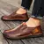 Handmade Leather Men Shoes Casual Comfortable Men Loafers Slip On Leather Shoes Men Flats Hot Sale Moccasins Walking Shoes Man