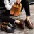 Imagen de Handmade Leather Men Shoes Casual Comfortable Men Loafers Slip On Leather Shoes Men Flats Hot Sale Moccasins Walking Shoes Man