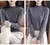 New Women Autumn Winter Clothes Knitted Half High Collar Solid Color Plus Velvet Sweaters Long Sleeve Female Casual Sweater YL8 - comprar en línea