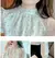 Women Spring Autumn Style Chiffon Blouses Shirts Lady Casual Long Sleeve Mock-Neck Flower Printed Chiffon Blouses Tops V144 - comprar en línea