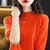 New Women Autumn Winter Clothes Knitted Half High Collar Solid Color Plus Velvet Sweaters Long Sleeve Female Casual Sweater YL8 en internet