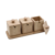 Jogo 3 Porta-Condimentos Bambu 9X25,3Xh10,7cm - Zahav