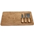 Jogo Para Queijo Com Tabua de Bambu 38X18,5cm - Zahav