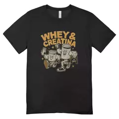 Camisa Feminina Baby Look Whey e Creatina