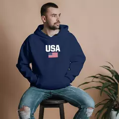 Blusa Moletom Estados Unidos da América USA Com Capuz - loja online