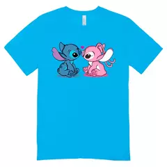 Camisa Feminina Baby Look Stitch and Angel