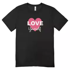Camisa Feminina Baby Look Love Yourself na internet