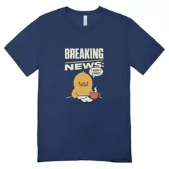 Camisa Feminina Baby Look Breaking News - Loja Urban Style