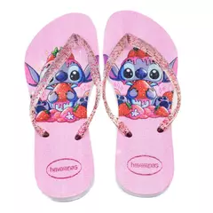 Chinelo Feminino Havaianas Stitch Gliter
