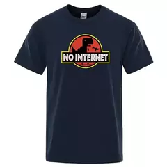 Camisa No Internet Dino T-Rex na internet