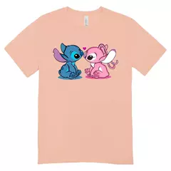Camisa Feminina Baby Look Stitch and Angel