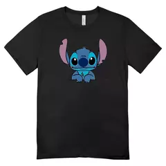 Camisa Feminina Baby Look Cute Stitch