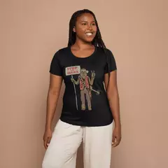 Camisa Feminina Baby Look Chew Peace - comprar online
