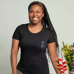 Imagem do Camisa Feminina Baby Look Novas Raízes