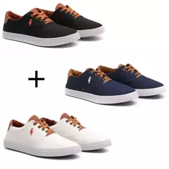 Kit 3 Sapatênis Polo Casual Masculino - Loja Urban Style