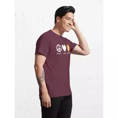 Camisa Peace Love Bitcoin - loja online