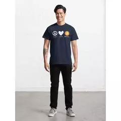 Imagem do Camisa Peace Love Bitcoin