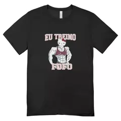 Camisa Feminina Baby Look Eu Treino Fofo na internet