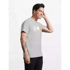 Camisa Peace Love Bitcoin