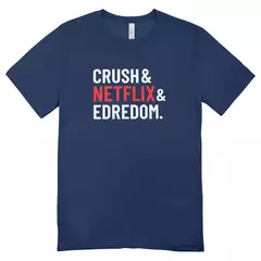 Camisa Feminina Baby Look Crush Netflix e Edredom - loja online