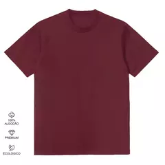Camiseta Masculina Oversized Básica 100% Algodão Premium Alt - loja online