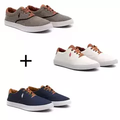 Kit 3 Sapatênis Polo Casual Masculino - Loja Urban Style