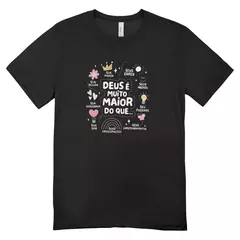 Camisa Feminina Baby Look Deus É Muito Maior Do Que na internet