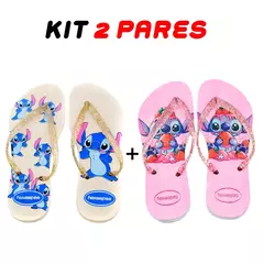 Kit 2 Chinelos Havaianas Feminino Stitch - comprar online