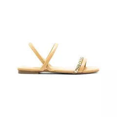Sandalia Rasteira Moleca Tira Strass - Loja Urban Style