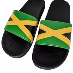 Chinelo Slide Jamaica Flag na internet