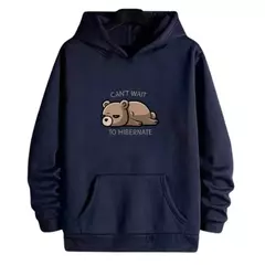 Blusa Moletom Urso Hibernando na internet