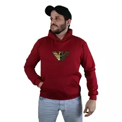 Blusa Moletom Empório Armani EA7 Com Capuz Premium