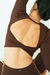Cropped Manga Longa Chocolate na internet