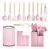Set De 19 Utensilios De Cocina Mango Madera Punta Silicona - Duques del Once