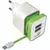 KIT CARREGADOR SMART TURBO USB 2.1 BRANCO/VERDE EASY MOBILE