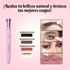 BursstGlow™ Lápiz Mágico 4 en 1 | Cejas, Ojos, Labios e Iluminador - BURSTSHOP