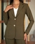 Blazer Acinturado Feminino em Alfaiataria