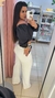 Cropped viscolinho manga longa - Lara Tuany Fashion Closet