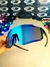 Oculos Ciclismo Armação Preta- Lentes Azul Bebe
