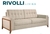 SOFÁ FIXO LIVING RIVOLLI 1,90MT