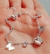 Pulsera acero blaco plta 925 con dijes en Cubic transparente - comprar online