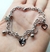 Pulsera diseño acero quirúrgico 316L con cristal corazón gris noche 10mm SW. - comprar online