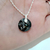 Collar dije 18mm Classic Cut SW Silver Night con cadena veneciana plata 925