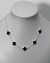 COLAR 5 TREVOS INSPIRAÇÃO VAN CLEEF PRETO DE PRATA925 na internet