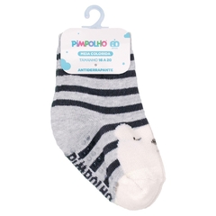 6 Pares de Meia Colorida Cano Alto Antiderrapante 16-20 Masculino Pimpolho na internet