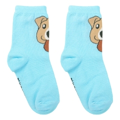 6 Pares de Meia colorida cano alto 31-34 masculina Pimpolho