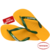 Chinelo Havaianas Brasil Logo Original Amarelo Pop - loja online