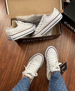 ALL STAR CLÁSSICO LONA BRANCA - Nallu Calçados